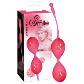 Розовые вагинальные шарики с хвостиком для извлечения